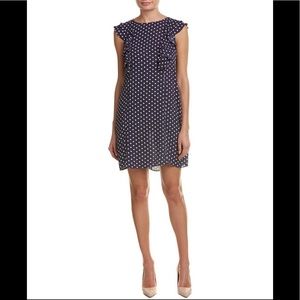 Donna Morgan Polka Dot Ruffled sleeve Dress